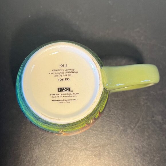 Vtg Lang JOSIE Horse Motif Ceramic Mug w/ Art by Chris Cummings ~ Mare and Colt - Picture 7 of 8